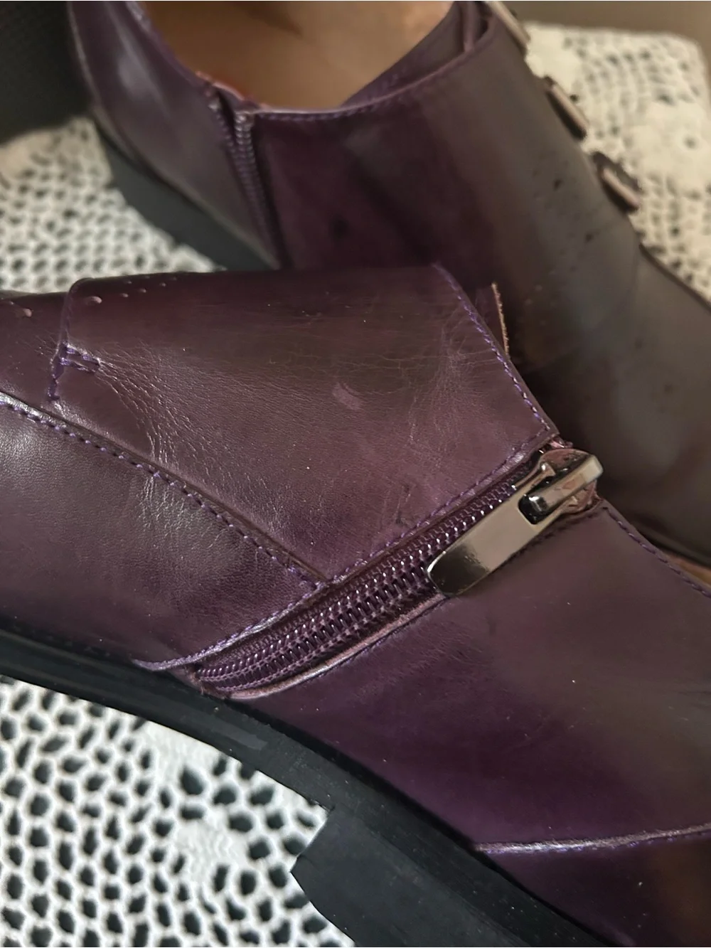 Steven Land Burgundy Double Monk Leather Oxfords. NEW